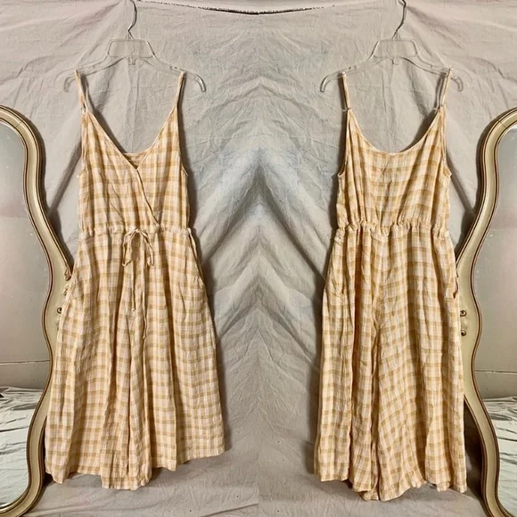 Priced to Sell - Christy Dawn Yellow and White Plaid Jumpsuit - Picture 11 of 12